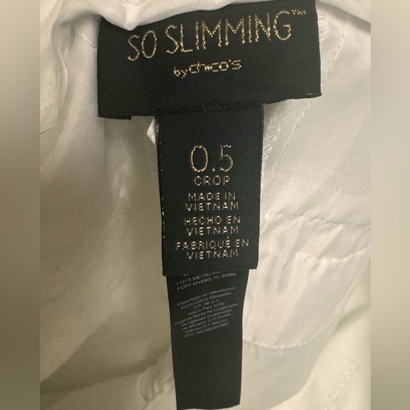 Chico's 0.5 White cropped pants - Picture 4 of 5